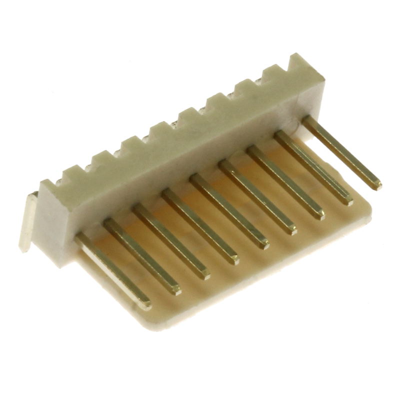 Levně Konektor se zámkem 9 pinů (1x9) do dps rm2.54mm úhlový 90° pozlacený xinya 137-09 r g