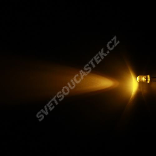 LED 5mm žlutá 4000mcd/17° čirá Hebei 515XY8C