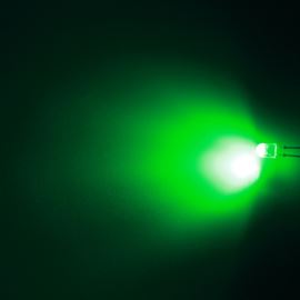 LED oválná 5,2x3,8mm zelená 3000mcd/(110/50°) difúzní Hebei 7511PG2D-SB