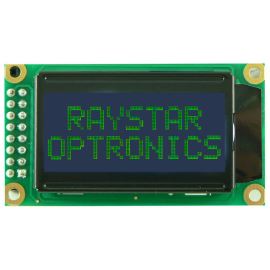 Alfanumerický LCD displej Raystar RC0802A-BIY-ESV
