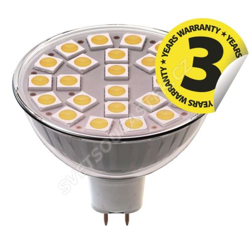 LED žárovka Classic MR16 4W GU5,3 teplá bílá