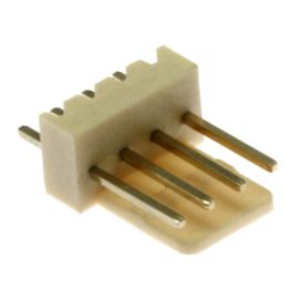 Konektor se zámkem 4 piny (1x4) do DPS RM2.54mm přímý pozlacený Xinya 137-04 S G