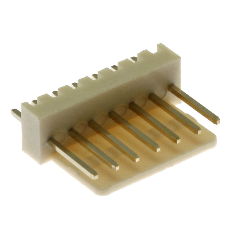 Levně Konektor se zámkem 7 pinů (1x7) do dps rm2.54mm přímý pozlacený xinya 137-07 s g