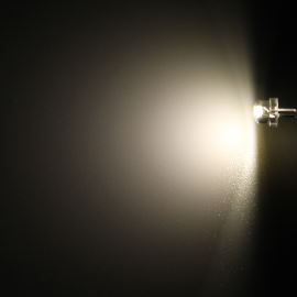 LED 4,8mm teplá bílá 1500mcd/170° čirá Hebei 412PWO4C