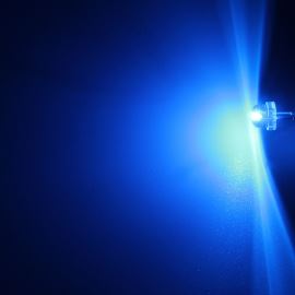 LED 4,8mm modrá 145mcd/170° čirá Hebei 412LB7C