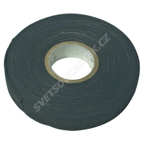 Izolačná páska textilná čierna 15mm / 15m