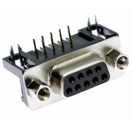 Konektor CANON 9 pinů zásuvka do DPS úhlová 90° Xinya 107-09 S C K A B