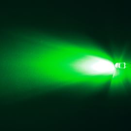 LED oválná 5,6x4,6mm zelená 12000mcd/(20/55°) čirá Hebei 725PG2C