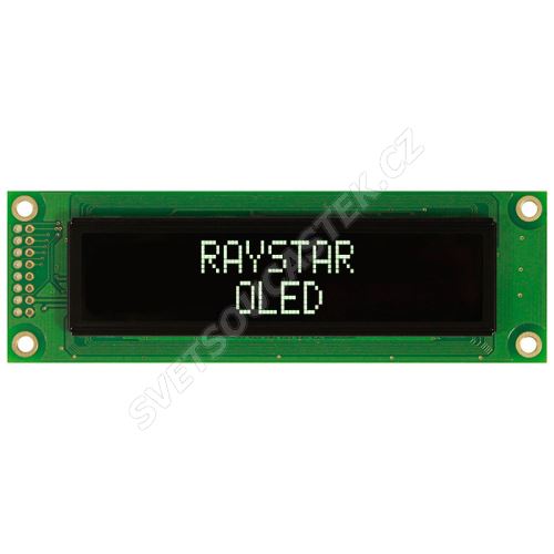 Alfanumerický OLED displej Raystar REC002002AWPP5N00003