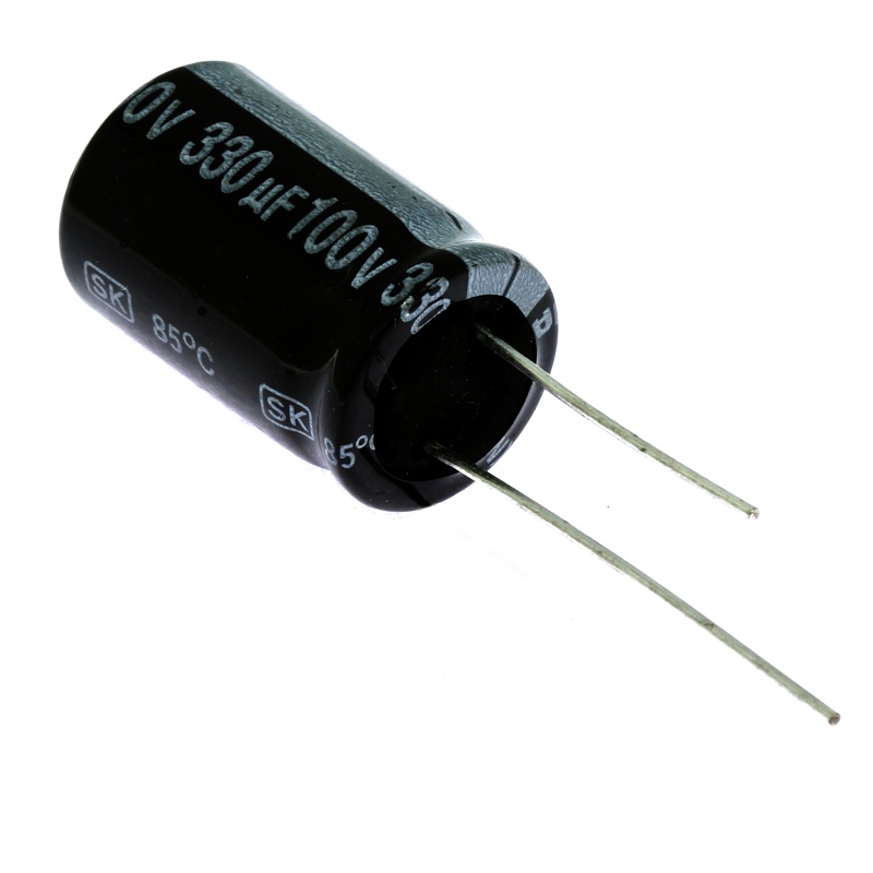 Levně Elektrolytický kondenzátor radiální e 330uf/100v 16x25 rm7.5 85°c jamicon skr331m2ak25m