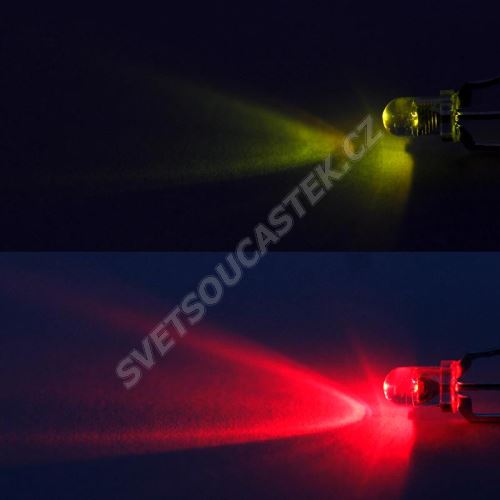LED 3mm červeno-zelená 750/500mcd/30° čirá spol. katoda Optosupply OSRGHC3131A