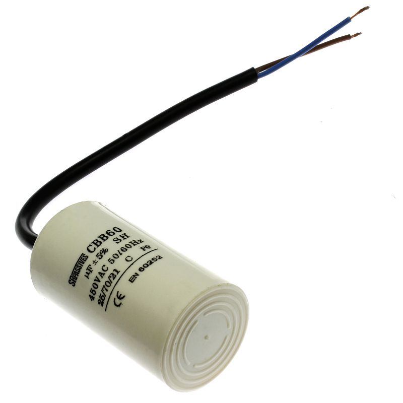 Levně Rozběhový kondenzátor cbb60h 16uf/450v ±5% kabely odizolované sr passives cbb60h-16/450