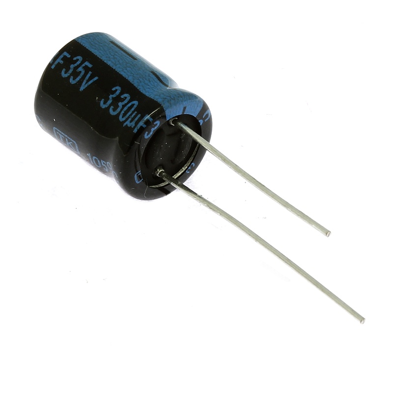 Levně Elektrolytický kondenzátor radiální e 330uf/35v 10x12.5 rm5 105°c jamicon tkr331m1vgbcm