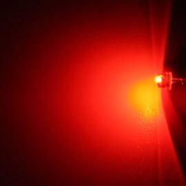 LED 4,8mm červená 200mcd/170° čirá Hebei 412MR2C
