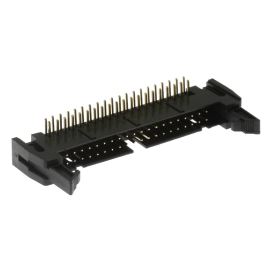 Konektor IDC pro ploché kabely 40 pinů (2x20) RM2.54mm do DPS úhlový 90° Xinya 119-40 G R K