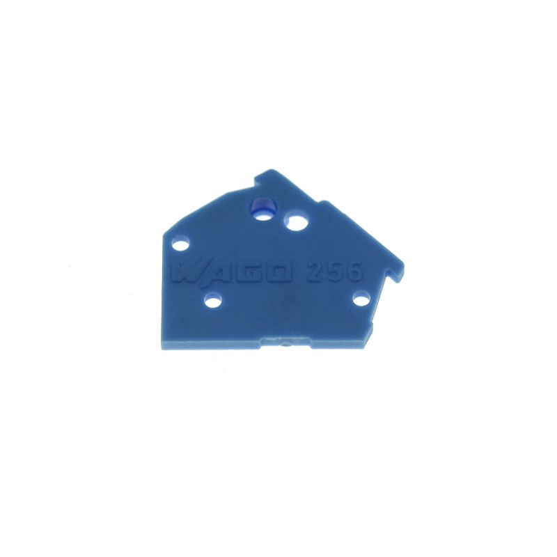 Levně Bočnice pro svorkovnice modrá wago 256-400