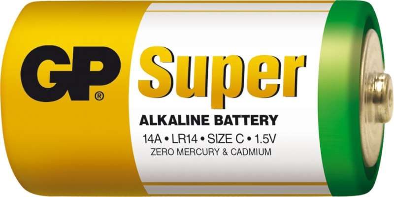 Levně Alkalická baterie gp super lr14 (c)