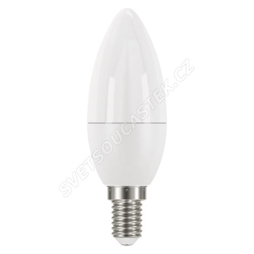 LED žárovka Classic Candle 6W E14 teplá bílá Emos ZQ3220