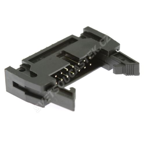 Konektor IDC pro ploché kabely 14 pinů (2x7) RM2.54mm do DPS přímý Xinya 119-14 G S K