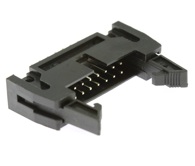 Konektor IDC pro ploché kabely 14 pinů (2x7) RM2.54mm do DPS přímý Xinya 119-14 G S K