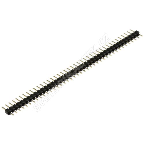 Lámací kolíková lišta jednořadá 40 pinů RM2mm pozlacená přímá Connfly DS1025-01-1*40P8BV1